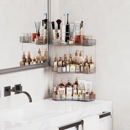 3-Tier Corner Bathroom Counter Organizer - Image 3