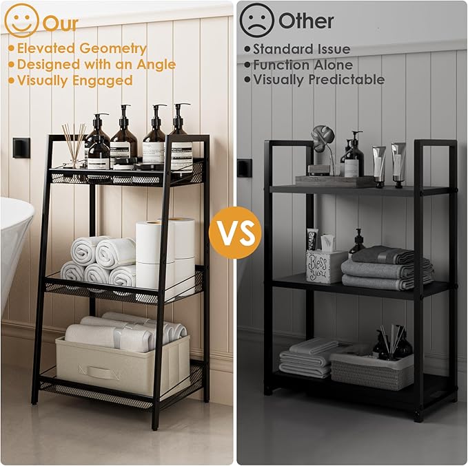 Masupu 3 Tier Bathroom Shelf, Bathroom Organizer and Storage - Image 4