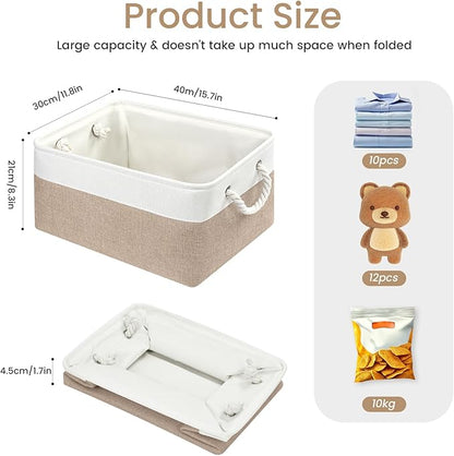 15.7x11.8x8.26 Inch Fabric Large Storage Bins - Image 5