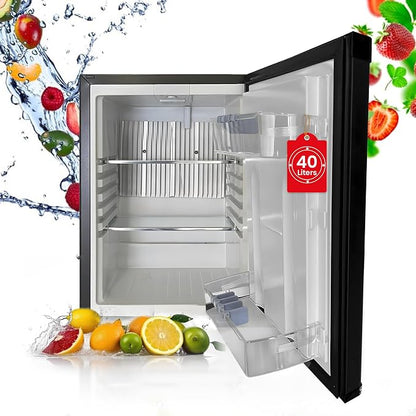 roomwell 1.4 cu.ft Compact Auto Defrost 120V/12V Refrigerator by Innovationleadmorecomfort