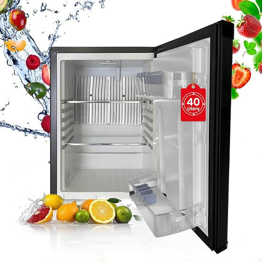 roomwell 1.4 cu.ft Compact Auto Defrost 120V/12V Refrigerator by Innovationleadmorecomfort