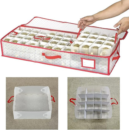 Sattiyrch Plastic Christmas Ornament Storage Box - Image 4