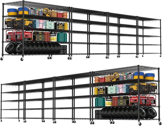 PrimeZone 5 Tier 80.7" H x 55.5" W x 24" D Wire Shelving by PrimeZone