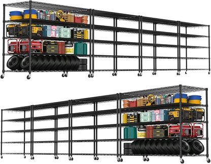 PrimeZone 5 Tier 80.7" H x 55.5" W x 24" D Wire Shelving by PrimeZone