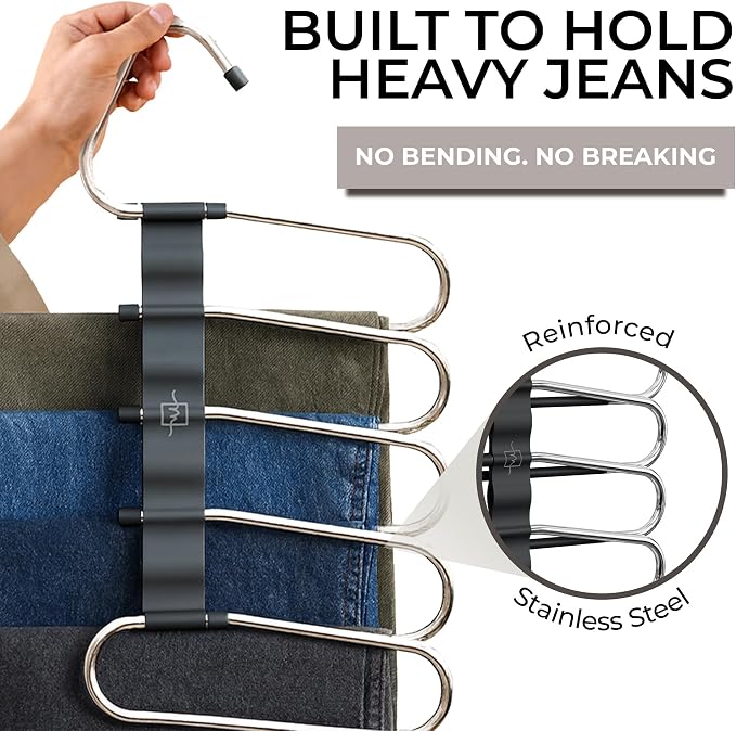 MORALVE Pants Hangers Space Saving - Image 4