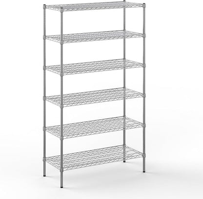 18" Deep x 42" Wide x 74" Height Wire Shelving Kit | 6-Tier | NSF Commercial by Regal+Altair