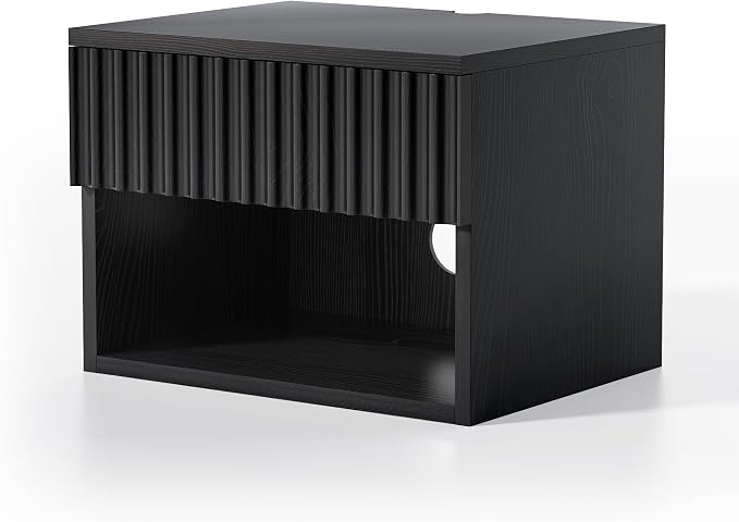 EYYTHUNG Fluted Floating Nightstand Set of 2 - Image 8