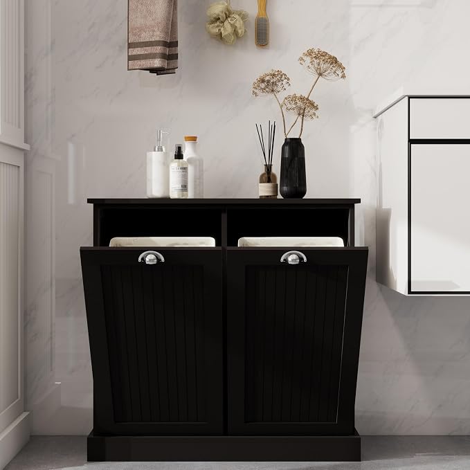 KEIKI Tilt-Out Laundry Sorter Cabinet - Image 7