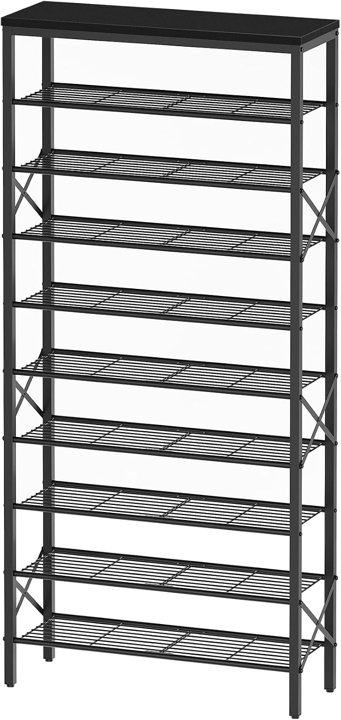 YATINEY 10 Tier Shoe Rack, Large Capacity Shoe Storage Organizer Holds 40 Pairs by Yatiney