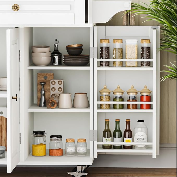 59’’ Rolling Kitchen Island Cart - Image 6