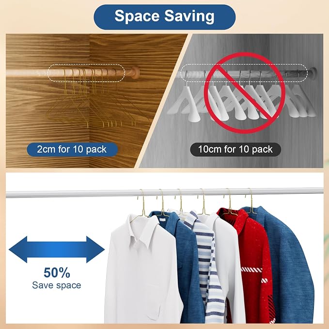 SPECILITE Wire Metal Clothes Hangers Bulk 100 Pack - Image 4