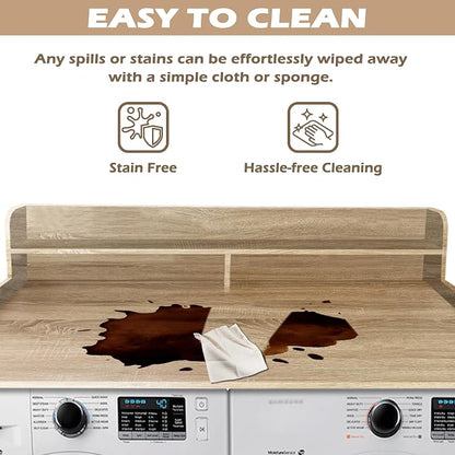 Royxen Laundry Countertop with 2-Tier Shelf Universal Fit, Washer and Dryer - Image 4