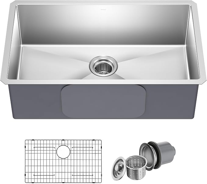 KRAUS Standart Pro 30 -inch Undermount Single Bowl 16 Gauge Stainless Steel by KRAUS