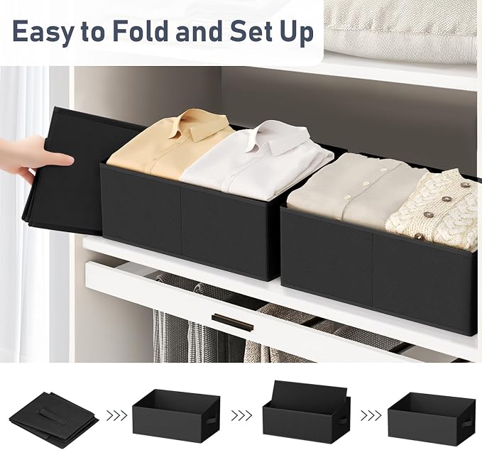 DIMJ Closet Storage Bins 8 Pack - Image 4
