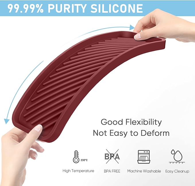 EG-SIPRO Silicone Sponge Holder, Kitchen Sink Organizer Tray, Sponge Caddy - Image 3
