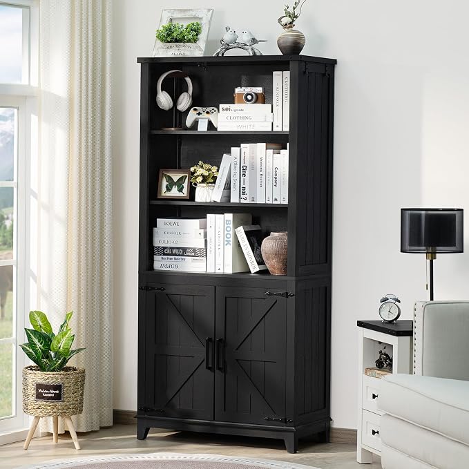 70in Tall Bookshelf 5 Tier Bookcase by Joaxswe