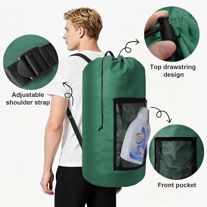 Laundry Bag Backpack Durable Laundry Bag - Image 3