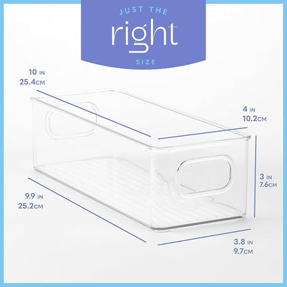 primebox Plastic Food Storage 4 Pack Clear Container Bin - Image 3