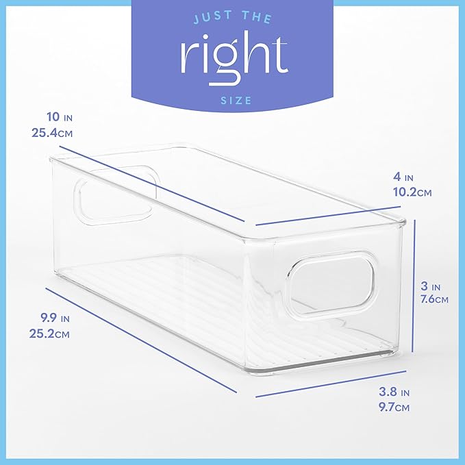 primebox Plastic Food Storage Clear Container 2 Pack Bin - Image 3