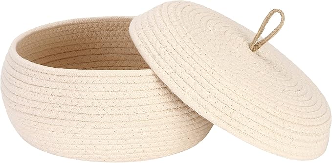 Sea Team Round Cotton Rope Storage Basket by SeaTeam