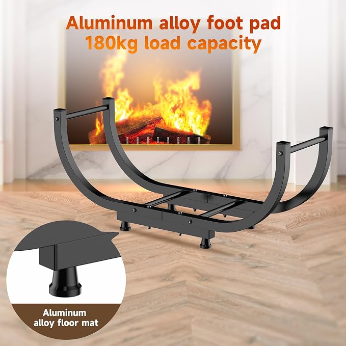 Firewood Rack Outdoor, 29 inch, Indoor Firewood Storage Holder, Log Holders - Image 4