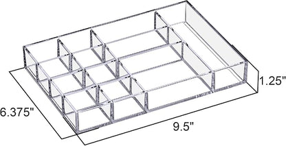 Amazing Abby - Jewel - 2-Pack Acrylic Jewelry Organizer, Plastic Jewelry Tray - Image 4