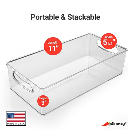 Pikanty Clear Refrigerator Organizer Bin - Image 2
