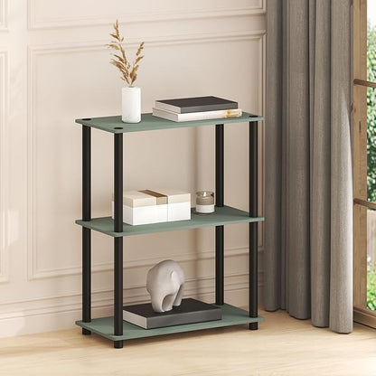 Furinno Turn-N-Tube Storage Shelves, 3-Tier Book Shelf, Corner Shelf, Toolless by Furinno-FitsYourSpaceFitsYourBudget