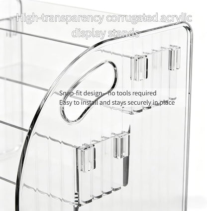 3-Tier Wide Acrylic Display Stand Transparent Acrylic Display Shelf Organizer - Image 6