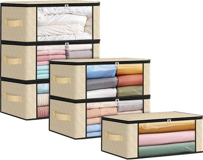 Fab totes 35L Closet Organizers and Storage, Foldable Under Bed Storage by Fabtotes