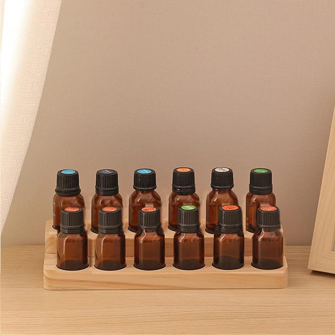 Essential Oil Display Stand Solid Wood Essential Oil Holder - Image 6