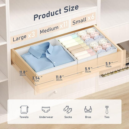DIMJ Drawer Organizer Clothes - Image 2