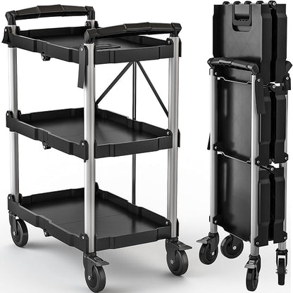 DWVO 3-Tier Foldable Service Cart by DWVO