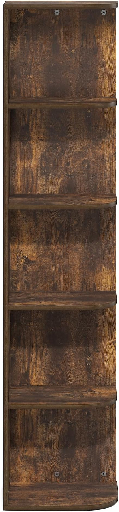 Furinno PASIR Book Shelf, 5-Tier Corner Bookshelf - Image 8