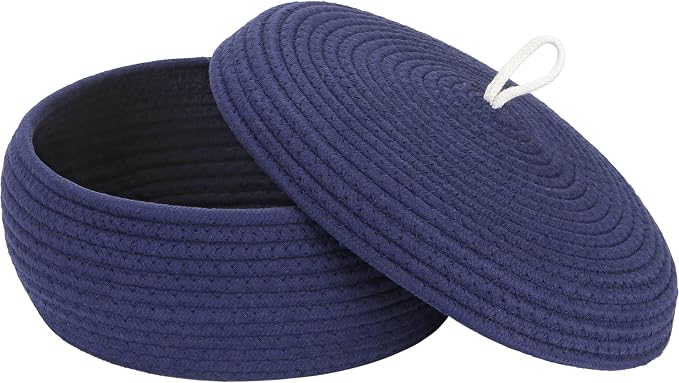 Sea Team Round Cotton Rope Storage Basket by SeaTeam
