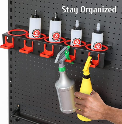 Spray Bottle Storage Rack, Wall-mounted Garage Bottle Organizer - Image 6