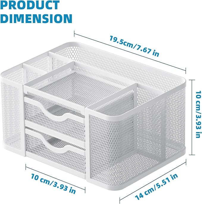 Marbrasse Mesh Desk Organizer, Pen Organizer - Image 4