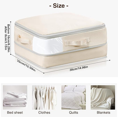 DIMJ Clothes Storage Bag 8 Pack, 19L Compression Storage Bags - Image 2