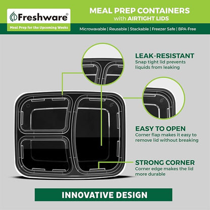 Freshware Meal Prep Containers - Image 5
