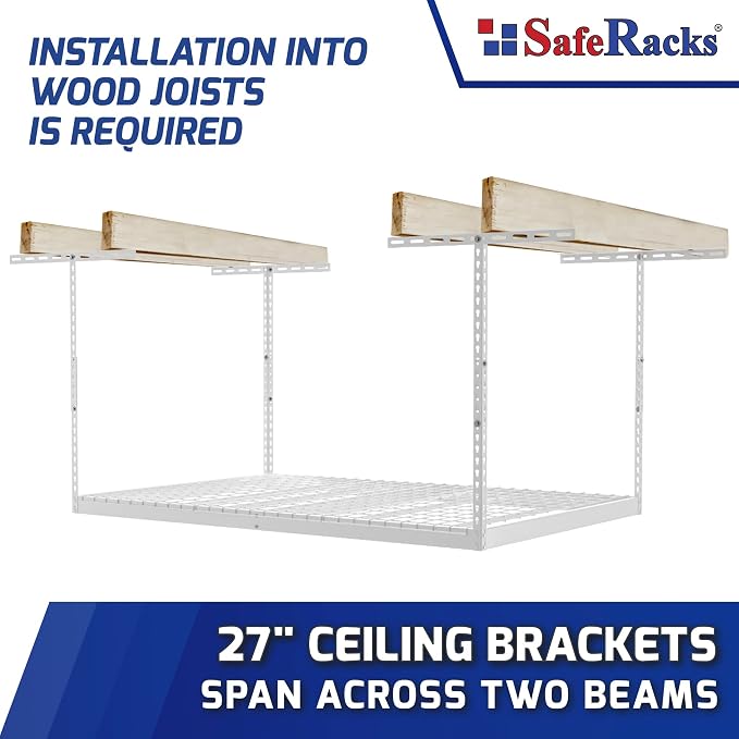 SafeRacks 4x6 Overhead Garage Storage Rack - Image 4
