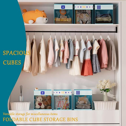 homyfort 11x11 Inch Storage Cube Bins, Fabric Cube Storage Organizer Baskets Box - Image 6