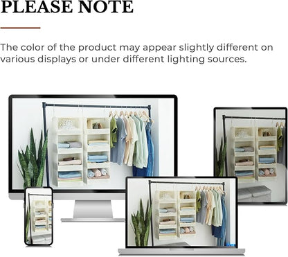 GRANNY SAYS 4-Shelf Hanging Organizer, Closet Hanging Shelves, Space Saver - Image 8