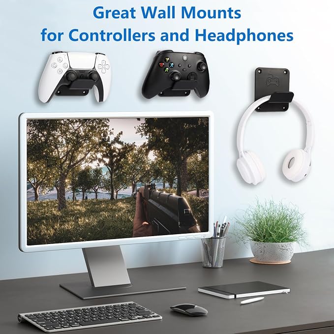 Controller Holders Wall Mount 3 Pack Wall Stands - Image 2