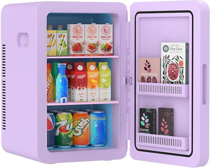 advwin 22L Mini Fridge for Bedroom, 30 Cans Portable Cooler & Warmer Compact by ADVWIN
