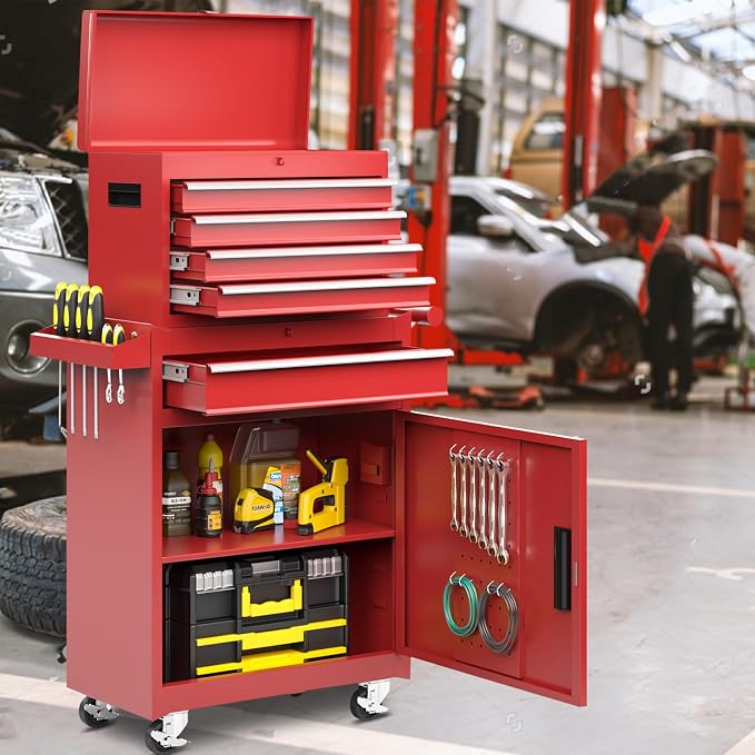 AirWire 5-Drawer Tool Chest, Rolling Tool Storage Cabinet - Image 2