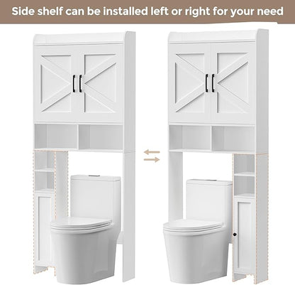 Homhedy Wooden Over The Toilet Storage Cabinet - Image 5