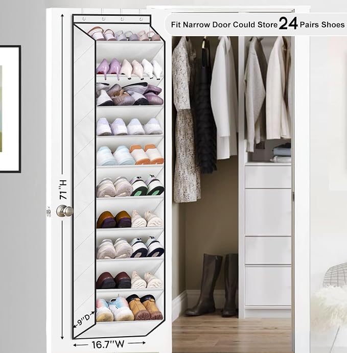 SLEEPING LAMB Over The Door Shoe Organizer - Image 2