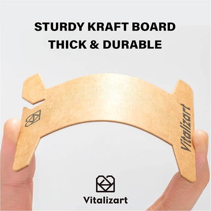 Vitalizart Ribbon Storage Organizer 50 Pcs Ribbon Spools Empty Cardboard Yarn - Image 6