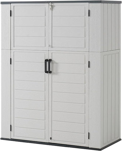 Aoxun 61 Cu.Ft Outdoor Storage Shed, Widened Outdoor Storage Cabinet Waterproof - Image 9