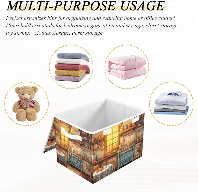 Rustic Kitchen Pattern Storage Bins - Image 7